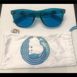 Rainbow OPTX Translucent Aqua sunglasses